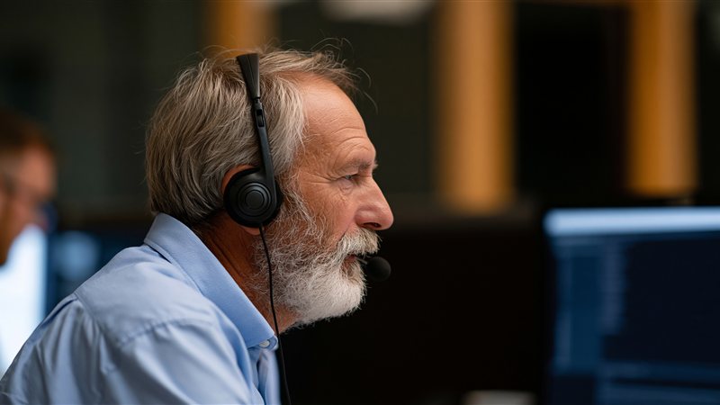 A managed IT technician reviewing live monitoring dashboards for a Reno business